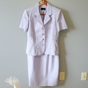 2 piece dress with jacket. Lilac.